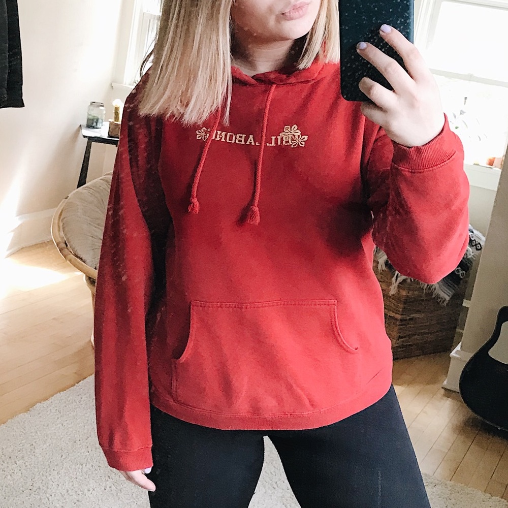 red billabong beach hoodie